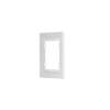 Рамка стеклянная Voltum S70 на 1 пост, (белый, стекло)