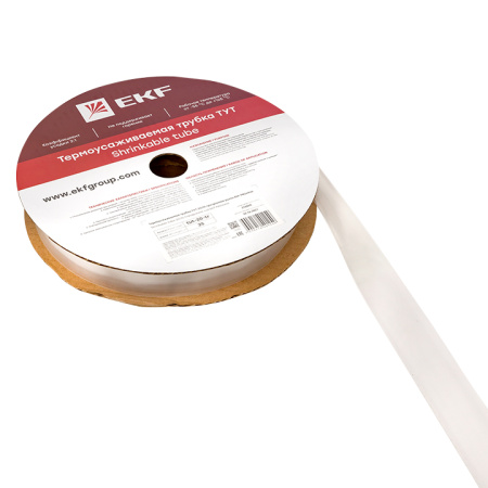 Термоусаживаемая трубка ТУТ 20/10 прозрачная рулон PROxima EKF