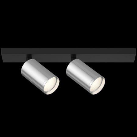 Потолочный светильник 2*GU10 10Вт Черный и Хром IP20 FOCUS S C051CL-02BCH Technical
