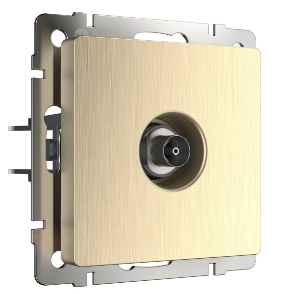 ТВ-розетка оконечная (шампань рифленый) СУ IP20 Werkel ТВ-розетка оконечная (шампань рифленый) СУ IP20 Werkel