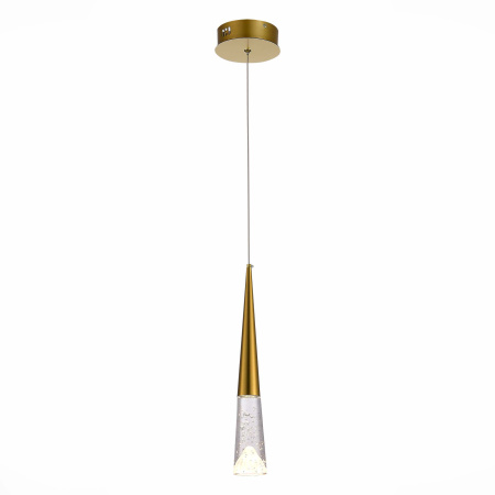 Люстра подвесная Золотистый/Прозрачный LED 1*3Вт 3000К SL6111.203.01 ST LUCE