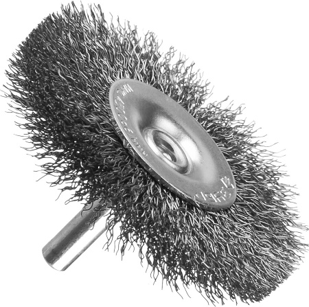 Профессионал. Щетка дисковая для дрели, витая стальная проволока 0,3мм, 38мм ЗУБР