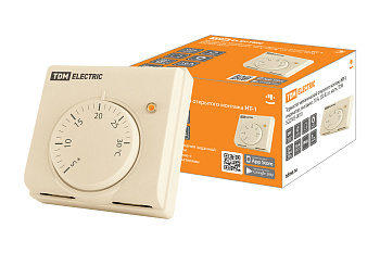 Термостат механический открытого монтажа НТ-1, индикатор, вкл/выкл, 10 А, 230 В, сл. кость, TDM Термостат механический открытого монтажа НТ-1, индикатор, вкл/выкл, 10 А, 230 В, сл. кость, TDM