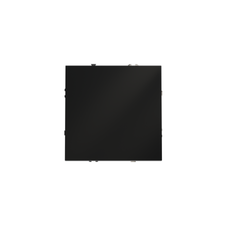 Перекрестный переключатель встраиваемый Voltum S70 одноклавишный 10А, (черный матовый)