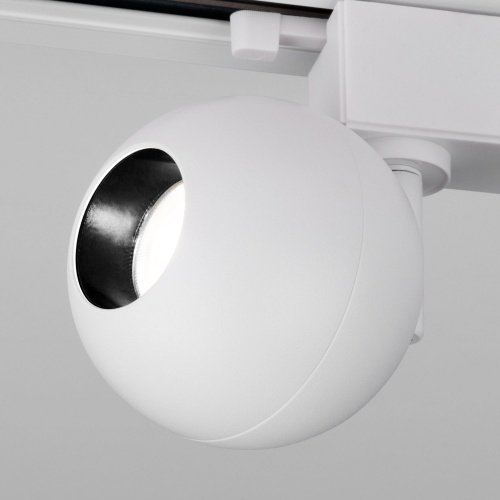 Трековый светодиодный светильник для однофазного шинопровода 8Вт 4200К матовый белый IP20 Ball (a053740) Elektrostandard фото 5