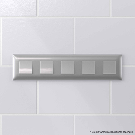 Рамка "Avanti", "Закаленная сталь", 5 постов (10 мод.) DKC