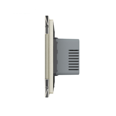 Терморегулятор пола 16А, сенсорное управление, датчик воздуха, 1 пост, цвет жемчужный Livolo