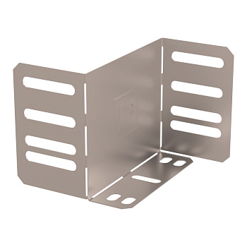 Переходник упрощённый горизонтальный Стандарт INOX (AISI 409) на 100 мм Н100 Промрукав
