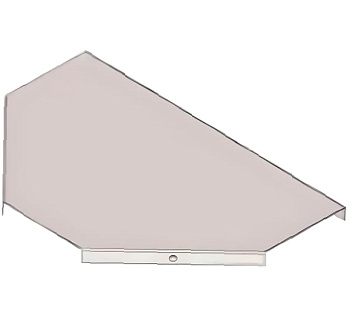 Крышка к тройниковому лотку замковому КЛТЗ 500 УТ1,5, оцинкованный лист S1,0