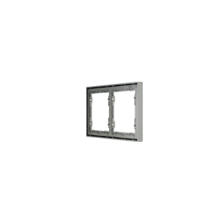 Рамка пластиковая Voltum S70 на 2 поста, (сталь)