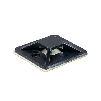 Площадка самоклеящаяся (25х25мм) черная (100шт) EKF