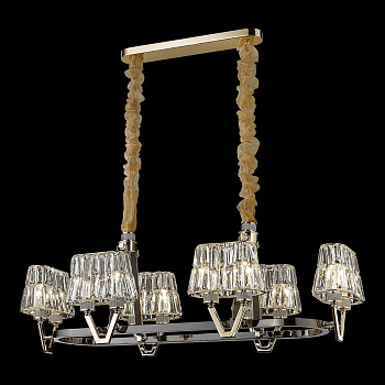 Светильник подвесной Золото, Черное золото/Прозрачный E14 12*40Вт WE152.12.323 WERTMARK