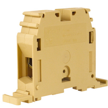 GPA.70/FIX, силовой зажим кабель/кабель бежевый 70 кв.мм/ крепление на плату DKC