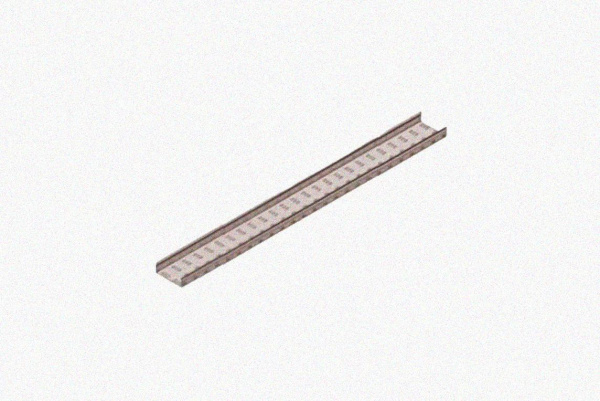 Лоток замковый перфорированный ЛМЗ 150х65х2000 УХЛ1, горячее цинкование, S1,5