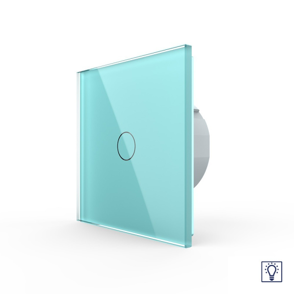 Сенсорный диммер 1 клавиша 1 пост Зеленый Livolo