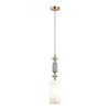 Подвес E14 1*40W CANDY золото/разноцветн./керамика/стекло B ODEON LIGHT