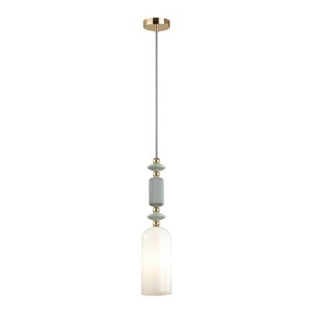 Подвес E14 1*40W CANDY золото/разноцветн./керамика/стекло B ODEON LIGHT