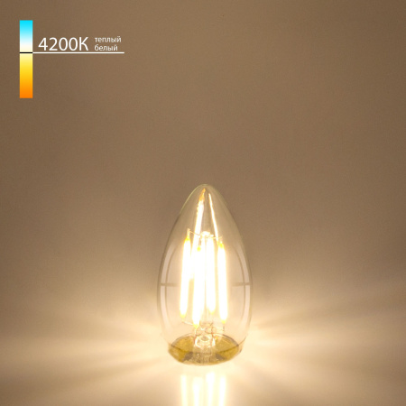 Филаментная светодиодная лампа "Свеча" C35 E27 7Вт 4200К (a048673) Elektrostandard