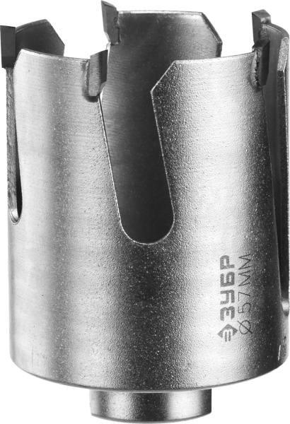 ПРОУНИВЕРСАЛ 57мм, коронка с твердосплавными резцами ЗУБР