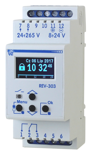 Программируемый многофункциональный таймер РЭВ-303 Новатек-Электро