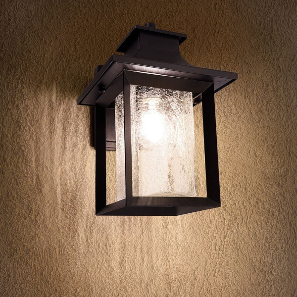 Светильник садово-парковый Feron PL550 на стену вниз 60W E27 230V, черный