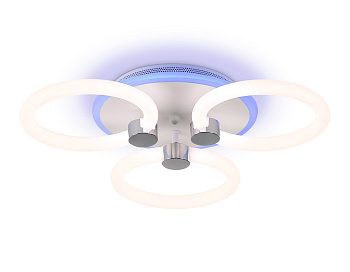 Светильник светодиодный потолочный FA3838/3 WH белый 42W 3000K-6400K+RGB D458*80 (ПДУ РАДИО 2.4G) Ambrella Light