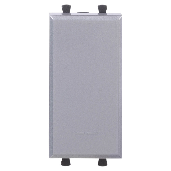 Выключатель модульный "Avanti", "Закаленная сталь", 1 модуль DKC