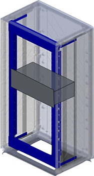 Рама 19" 16U для шкафов Conchiglia В=910/940 мм, Ш=685 мм DKC