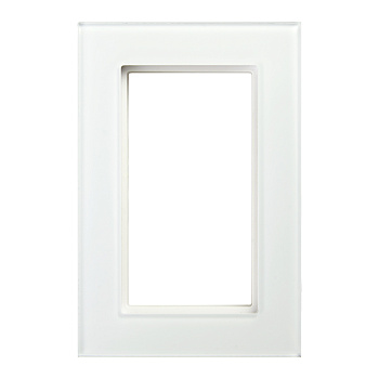 Рамка 2-местная (без перемычки), стекло, STEKKER, GFR00-7012-01, серия Катрин, белый