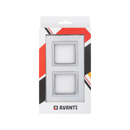 Рамка из алюминия, "Avanti", серая, 2 поста (4 мод.) DKC