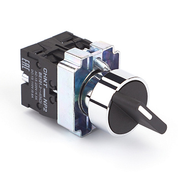 Переключатель NP2-BD33, 3 положения фиксацией, 2НО, IP40 (R) CHINT