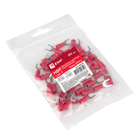 Наконечник вилочный изолированный НВИ 1,5-5 (50шт) PROxima EKF