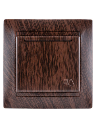 Розетка 2П+З 16А 250В IP44 с крышкой венге "Лама" TDM