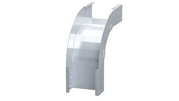 Угол вертикальный внешний 90 градусов 80х400, 1,2 мм, цинк-ламель, в комплекте с крепежными элементами и соединительными пластинами DKC