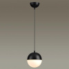Подвес E27 1*40W PINGA черный/металл/белый/стекло ODEON LIGHT