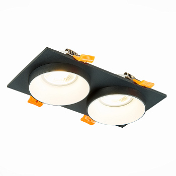 Светильник встраиваемый Черный GU10 2*50Вт IP20 L175xW92xH38 220В Без ламп ST206.428.02 ST LUCE