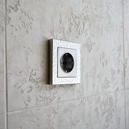 Hammer Рамка горизонт/вертик 1 мест . серебряный IP20 Werkel