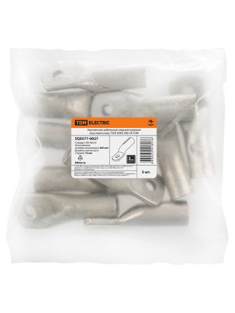 Наконечник кабельный медный луженый под опрессовку ТМЛ (DIN) 300-16 TDM