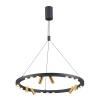 Подвесной св-к LED 63W 4000K BEVEREN черный/золотистый/металл ODEON LIGHT