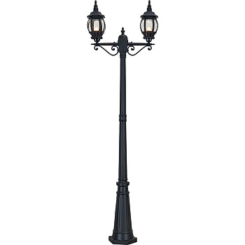 Светильник садово-парковый Feron 8114/PL8114 столб 2*100W E27 230V, черный Светильник садово-парковый Feron 8114/PL8114 столб 2*100W E27 230V, черный
