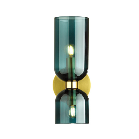 Бра с выкл.E14 2*60W ORINOCO бронзовый/синий ODEON LIGHT