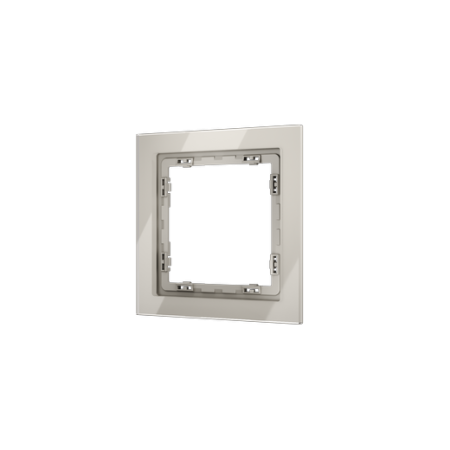 Рамка стеклянная Voltum S70 на 1 пост, (кашемир, стекло)