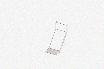 Крышка лотка КЛП 75х65-90 УТ1,5 для поворота трассы вверх на 90, оцинкованный лист S1,5