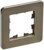 BRITE Рамка 1-мест. РУ-1-1-Бр металл латунь RE IEK