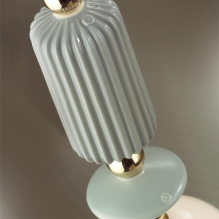 Подвес E14 1*40W CANDY золото/разноцветн./керамика/стекло B ODEON LIGHT