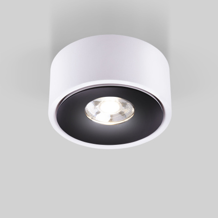 Накладной светодиодный светильник 8Вт 4200К белый/черный IP20 Glide (a059332) Elektrostandard