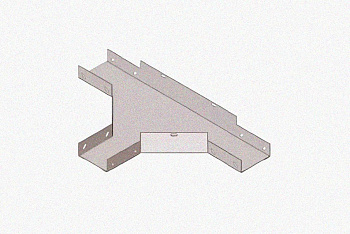 Лоток тройниковый глухой ОТГ 150х100 УТ1,5, горячее цинкование, S1,5