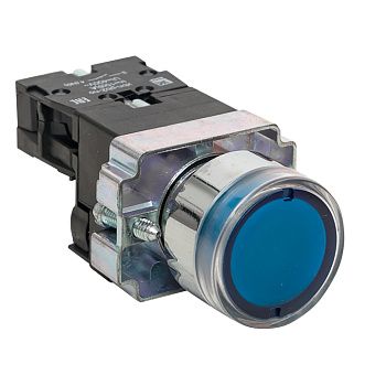Кнопка BW61 с подстветкой 24В синяя NO PROxima EKF