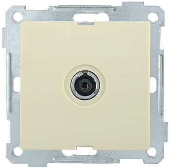 Розетка 1-местная телевизионная проходная РТВ10-0-Б BOLERO кремовый IEK Розетка 1-местная телевизионная проходная РТВ10-0-Б BOLERO кремовый IEK