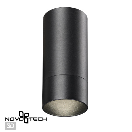 Св-к накл.IP20 GU10 9W 220V SLIM черный NOVOTECH